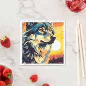 Majestic Wolf Impressionist Journey Servet (Insitu)