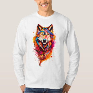 Majestic Wolf - Levendige Geest T-shirt