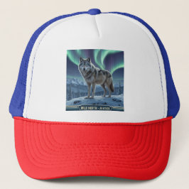 Majestic Wolf 🌌❄️ | Noorderlicht Wildlife Art Trucker Pet