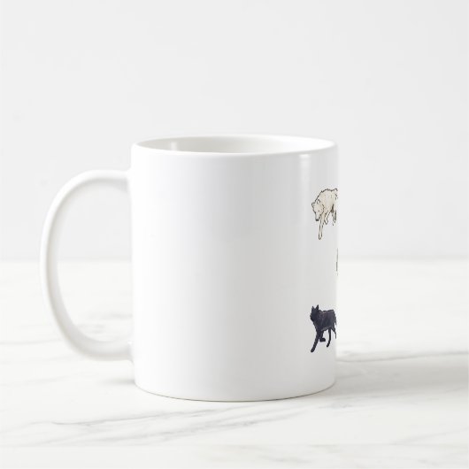 Majestic Wolf Pack Koffiemok (Links)