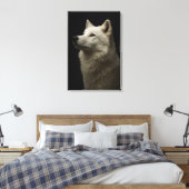 Majestic Wolf Portrait Strength & Royal Confidence Canvas Afdruk (Insitu (Slaapkamer))