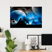 Majestic Wolf Poster (Thuiskantoor)