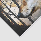 Majestic Wolf Profile Decoupage Tissuepapier (Detail)