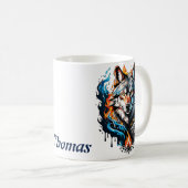 Majestic wolfskop koffiemok (Voorkant rechts)