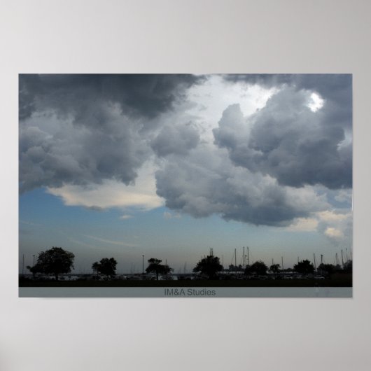 Majestic wolken boven het 2-meer poster (Voorkant)