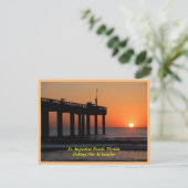 Majestic Zonsopgang op de Vissende Pier Briefkaart (Staand voorkant)