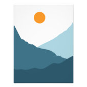 Majestic Zonsopgang over de bergen Foto Afdruk (Voorkant)