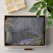 Majestic Zwart Bloemen Beer Decoupage Tissuepapier (Geschenk)