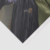 Majestic Zwart Bloemen Beer Decoupage Tissuepapier (Detail)