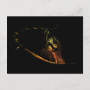 Majestieke blik: Kunstzinnig paardenportret Briefkaart