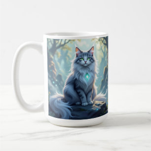 **Majestieke fantasiekat met mystieke aura – hoge Koffiemok