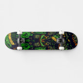 Majestieke Smaragd Uil Persoonlijk Skateboard (Horizontaal)