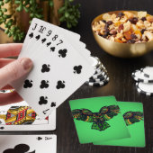 Majestieke Smaragd Uil Pokerkaarten (Insitu)
