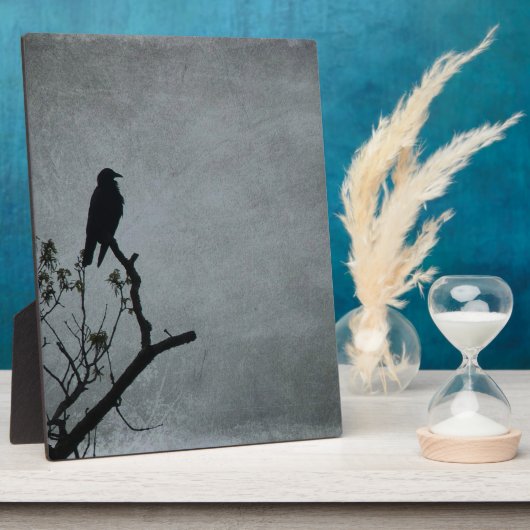 Majestieuze Kraai Fotoplaat (Zijkant)