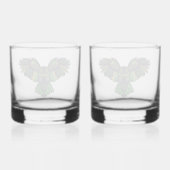 Majestieuze Smaragd Uil Glas (Achterkant)