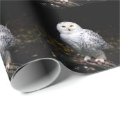 Majestieve winter sneeuwuil cadeaupapier (Rol Hoek)