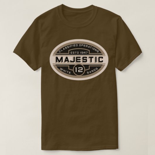 MAJESTISCH 12 SEPIA T-SHIRT (Design voorkant)