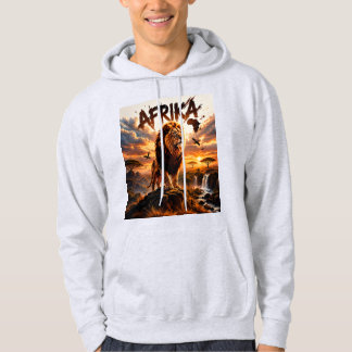 Majestueel Afrikaans Leeuw Wildlife-trui Hoodie