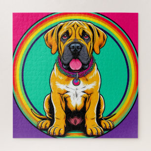 Majestuele Levendige Hond Portret Legpuzzel