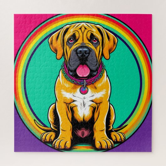 Majestuele Levendige Hond Portret Legpuzzel (Verticaal)