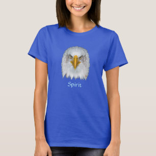 Majestuele witte kop arend vogel & kalligrafie t-shirt