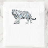Majestuele Witte Tijger Natuur Kunst Sticker (Tas)