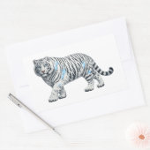 Majestuele Witte Tijger Natuur Kunst Sticker (Envelop)
