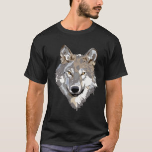 Majestuele Wolfskop – Krachtige Wilde Dieren Kunst T-shirt