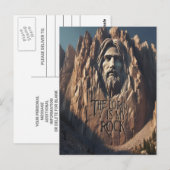 Majestueus beeld van Jezus: De Heer is mijn rots Briefkaart (Voorkant / Achterkant)