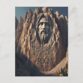 Majestueus beeld van Jezus: De Heer is mijn rots Briefkaart (Voorkant)
