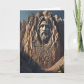 Majestueus beeld van Jezus: De Heer is mijn rots Kaart (Voorkant)