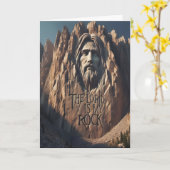 Majestueus beeld van Jezus: De Heer is mijn rots Kaart (Gele Bloem)