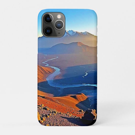 Majestueus Bergdal Stroomontwerp Case-Mate iPhone Case (Achterkant)
