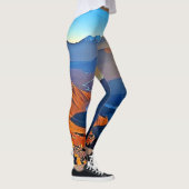 Majestueus bergdal stroomontwerp leggings (Rechts)