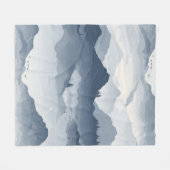 Majestueus berglandschap fleece deken (Voorkant (Horizontaal))