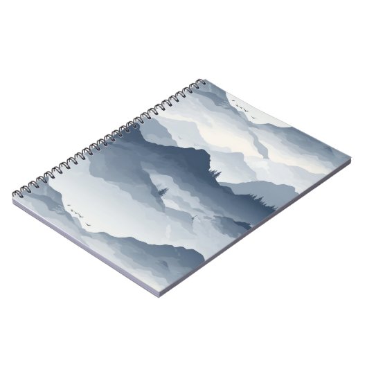 Majestueus berglandschap notitieboek (Linkerzijde)