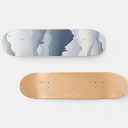 Majestueus berglandschap persoonlijk skateboard (Horizontaal)