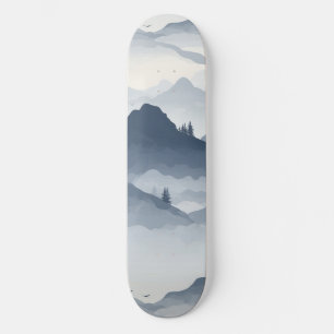 Majestueus berglandschap persoonlijk skateboard