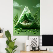 Majestueus berglandschap Poster (Thuiskantoor)