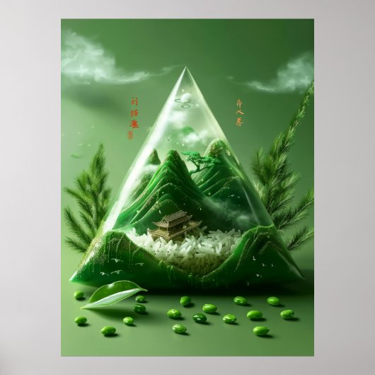 Majestueus berglandschap Poster (Voorkant)