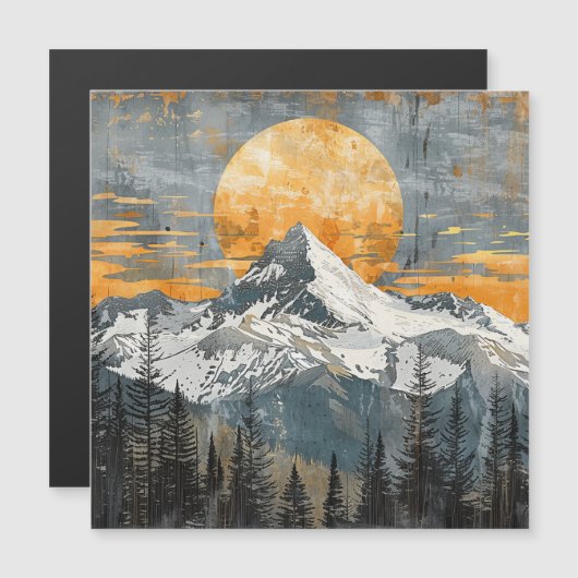 Majestueus Berglandschap - Rustieke Natuur (Voorkant / Achterkant)