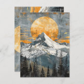 Majestueus berglandschap - Rustieke Natuur Briefkaart (Voorkant / Achterkant)