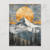 Majestueus berglandschap - Rustieke Natuur Briefkaart (Voorkant)