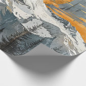 Majestueus berglandschap - Rustieke Natuur Cadeaupapier (Hoek)