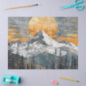 Majestueus berglandschap - Rustieke Natuur Tissuepapier (Craft)