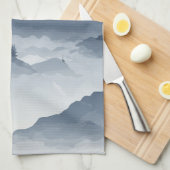 Majestueus berglandschap theedoek (Quarter Fold)