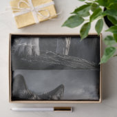 Majestueus bergwolfportret tissuepapier (Geschenk)