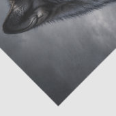 Majestueus bergwolfportret tissuepapier (Detail)