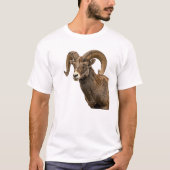Majestueus Bighorn Schaap op Rocky Hillside T-shirt (Voorkant)