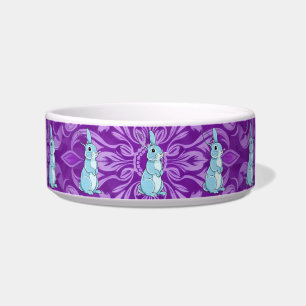 Majestueus Blauw Konijn Mandala Paarse Kom voor Hu